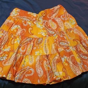 Paisley Design Flowy Skirt